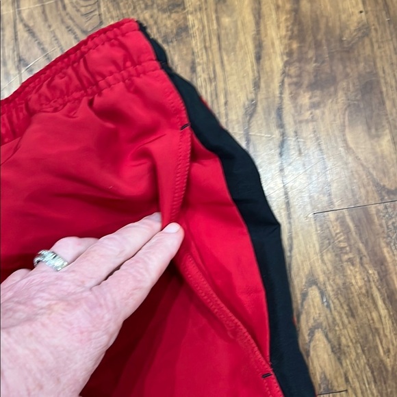 Men's Running Shorts, Reebok Black and Red - Picture 3 of 7